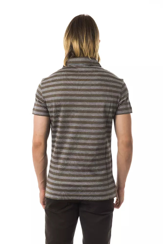 Striped polo shirt on a mannequin
