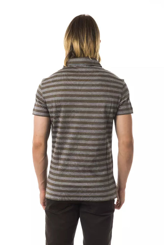 Striped polo shirt on a mannequin
