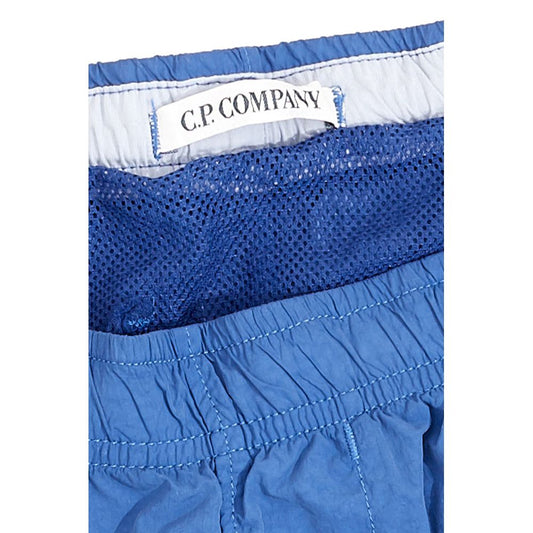 Blue pair of men's boxer shorts