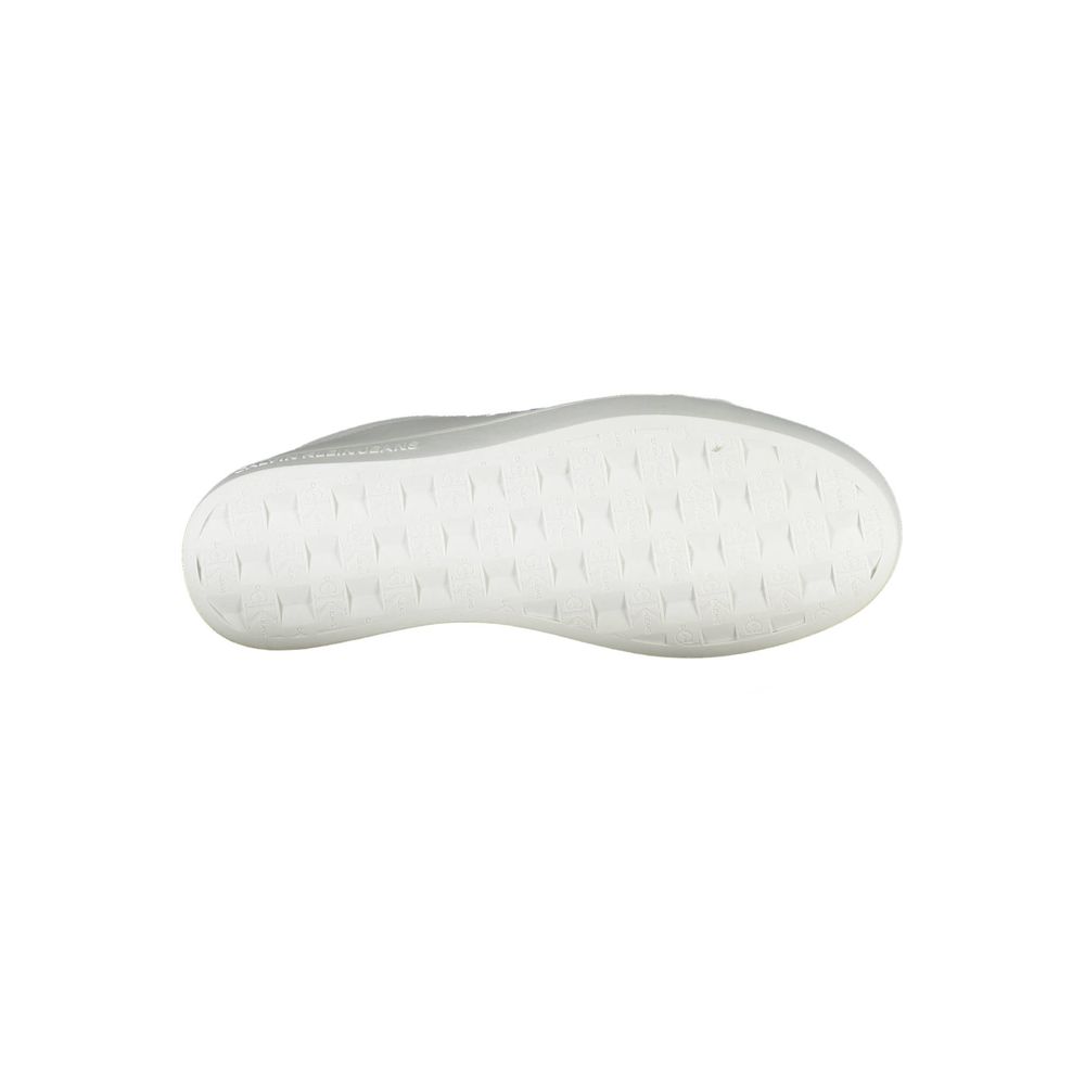 White women's sneaker with laces