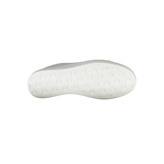 White women's sneaker with laces
