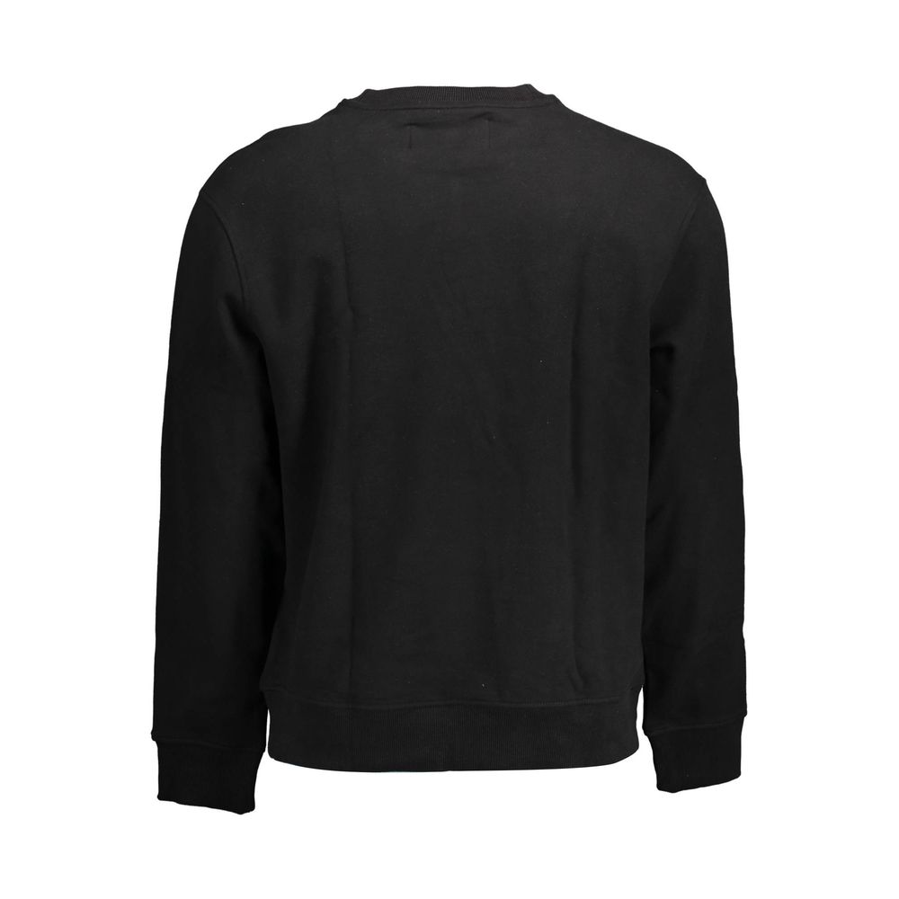 Black sweater with ribbed neckline
