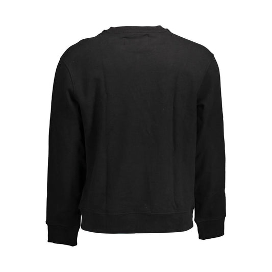 Black sweater with ribbed neckline