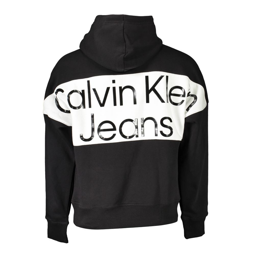 Black hoodie with white lettering