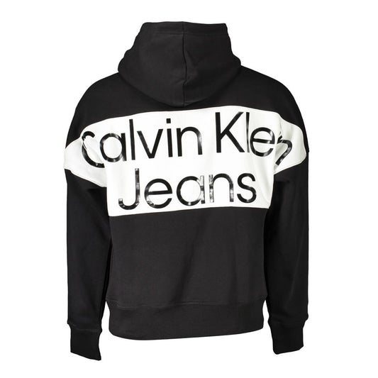 Black hoodie with white lettering