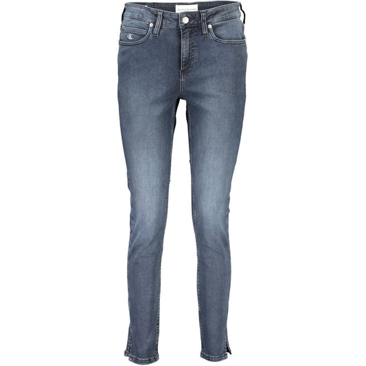 Pair of blue jeans on a mannequin