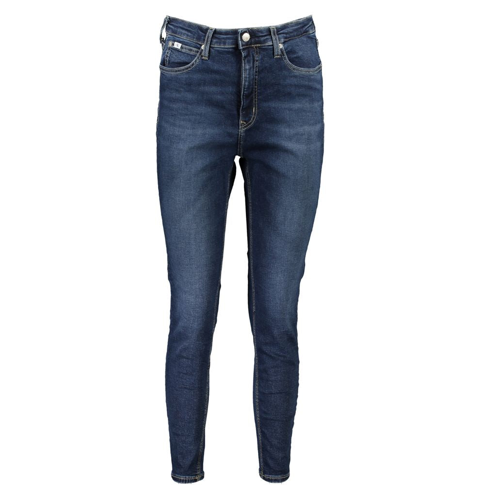 Pair of blue jeans on a mannequin