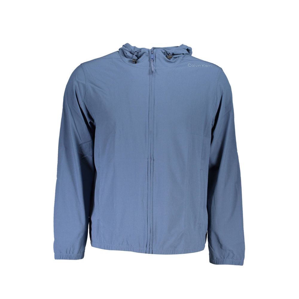 Blue jacket with hood