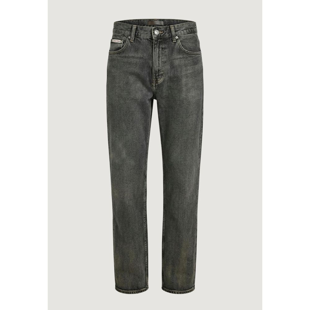 Pair of blue jeans on a hanger