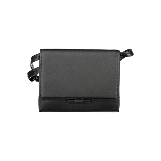 Black leather wallet with silver zipper
