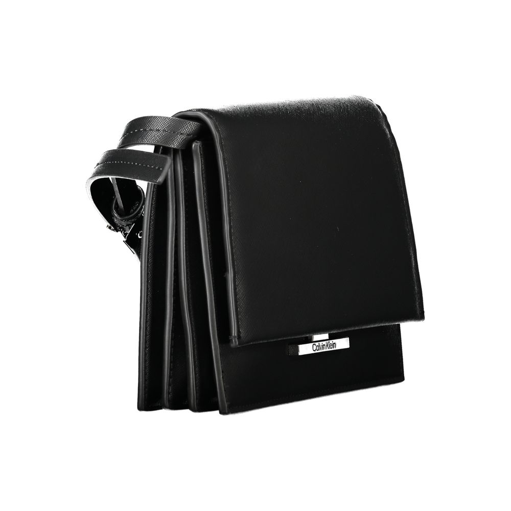 Black leather wallet with multiple card slots