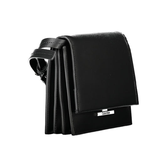 Black leather wallet with multiple card slots
