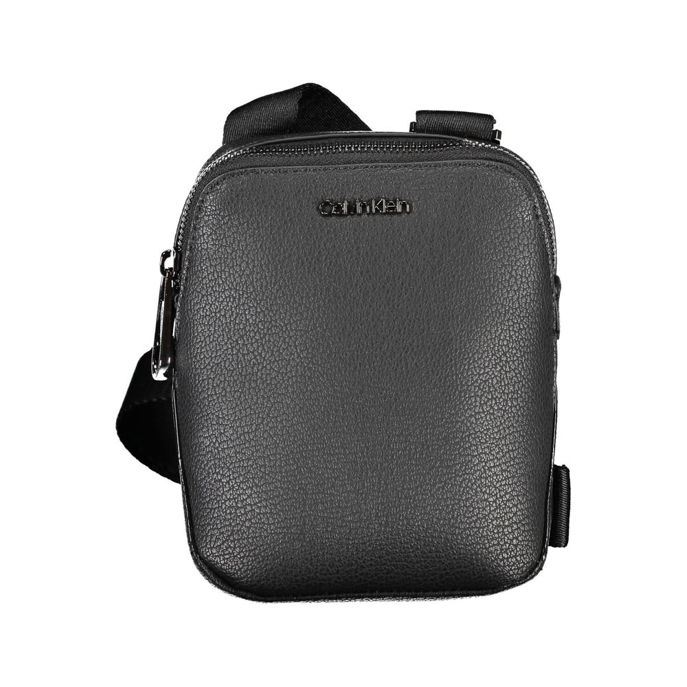 Black leather camera case with strap