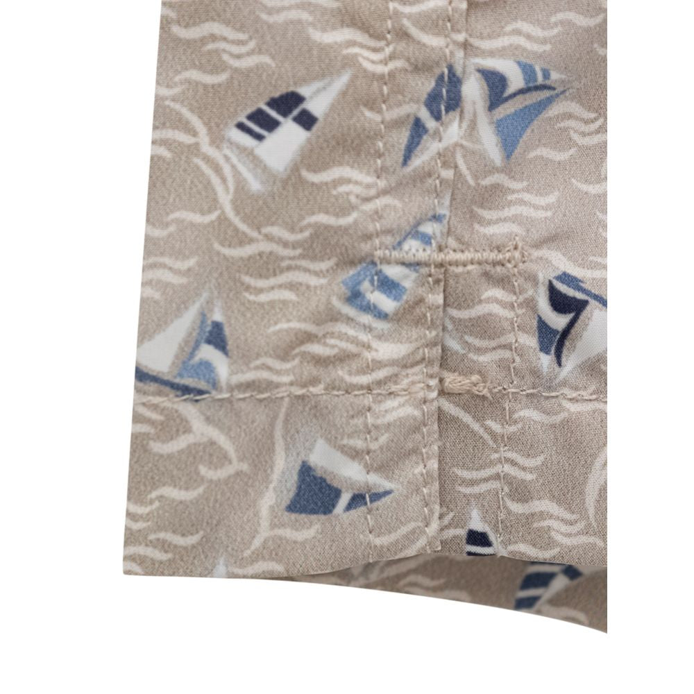 Blue and white nautical towel