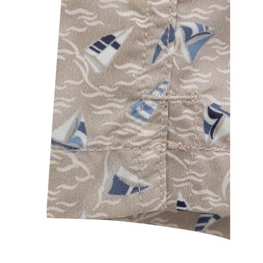 Blue and white nautical towel