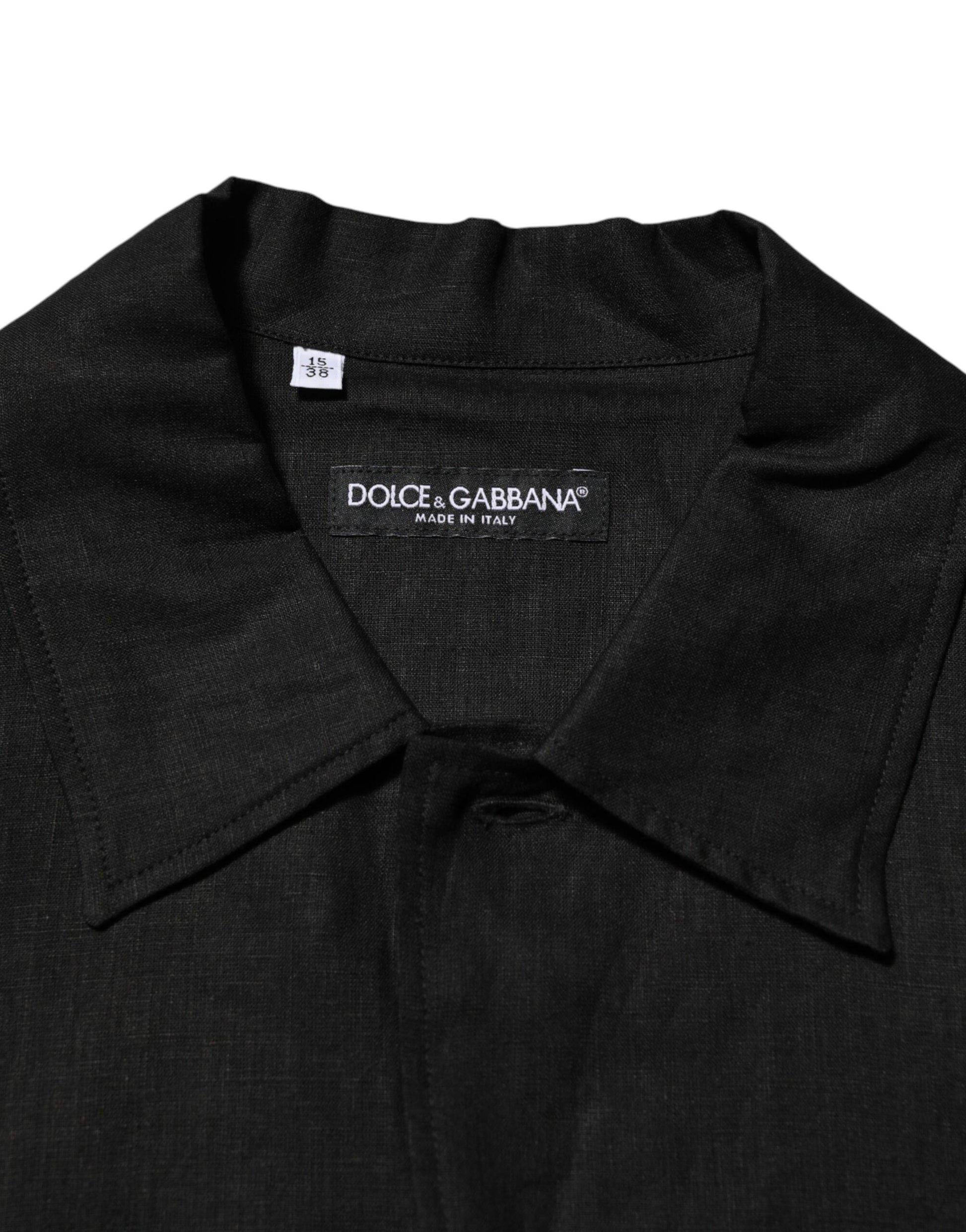 Black shirt with collar
