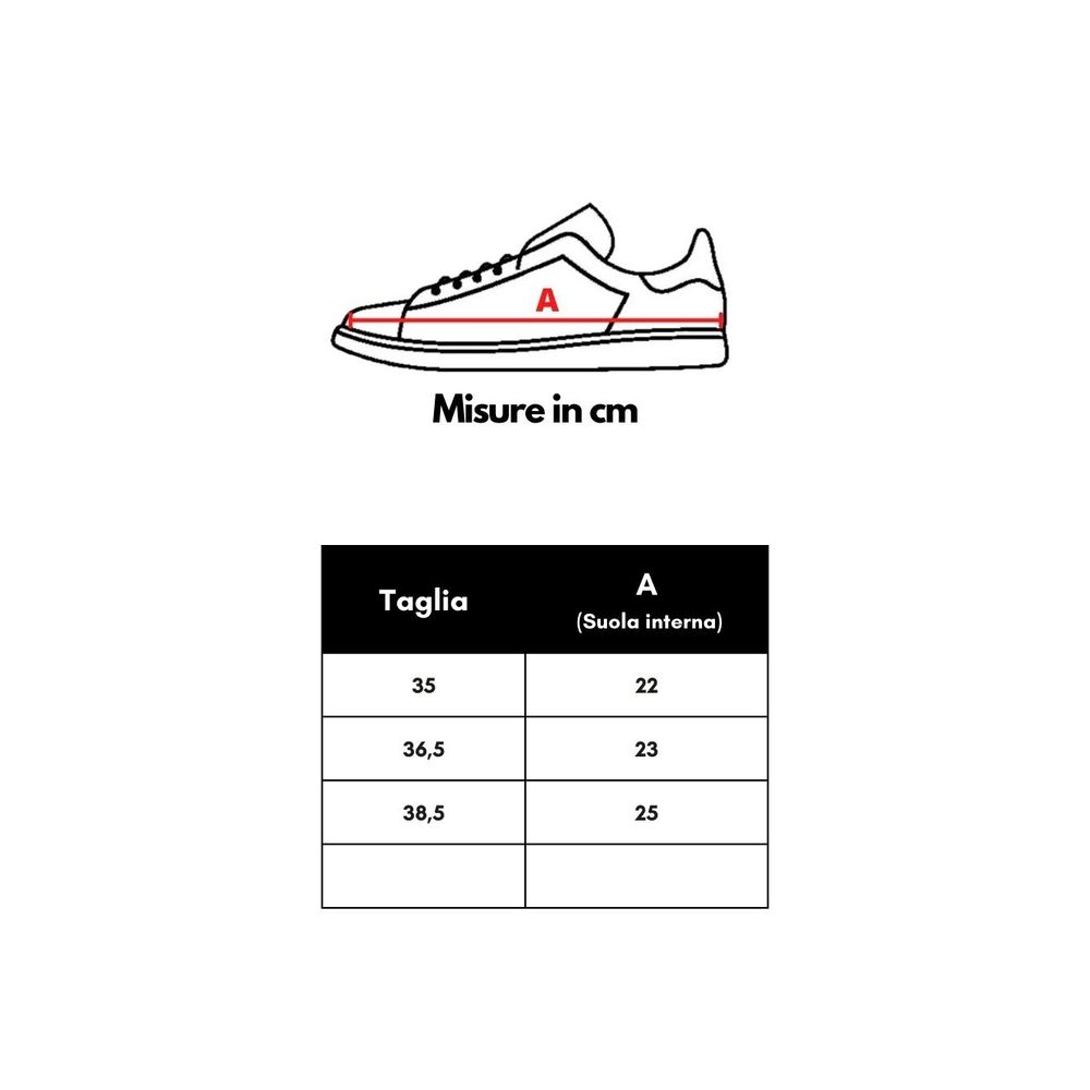 Pair of red and white sneakers with laces
