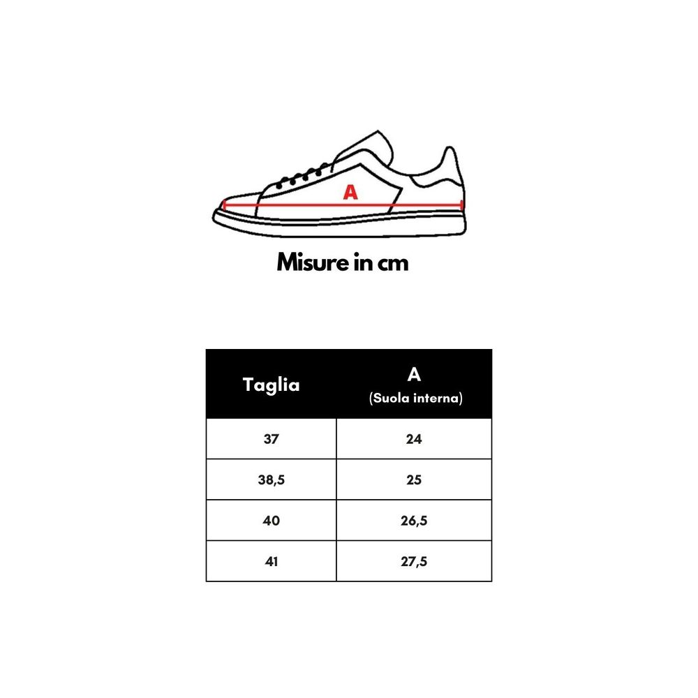 Pair of red and white sneakers with laces