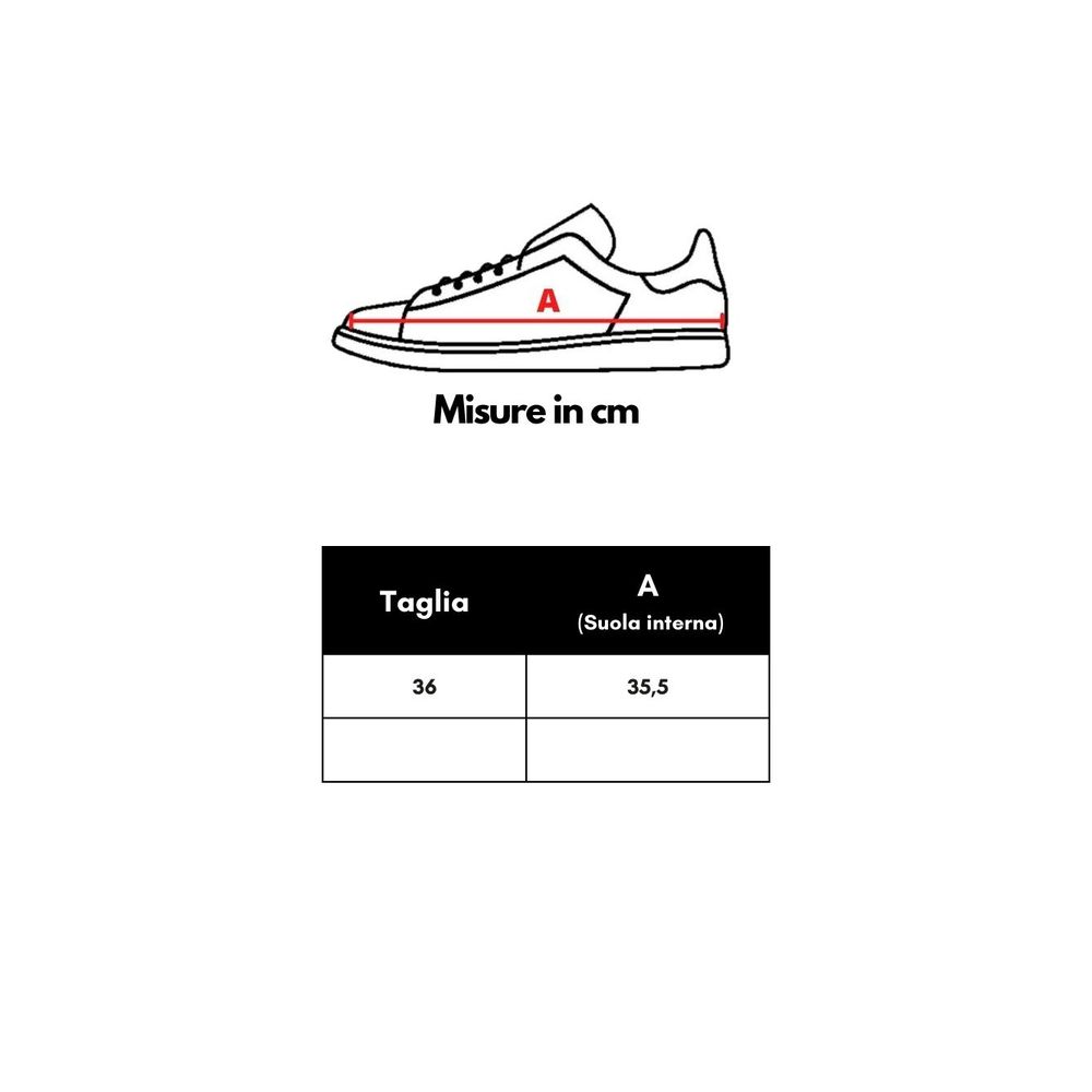 Pair of red and white sneakers with laces