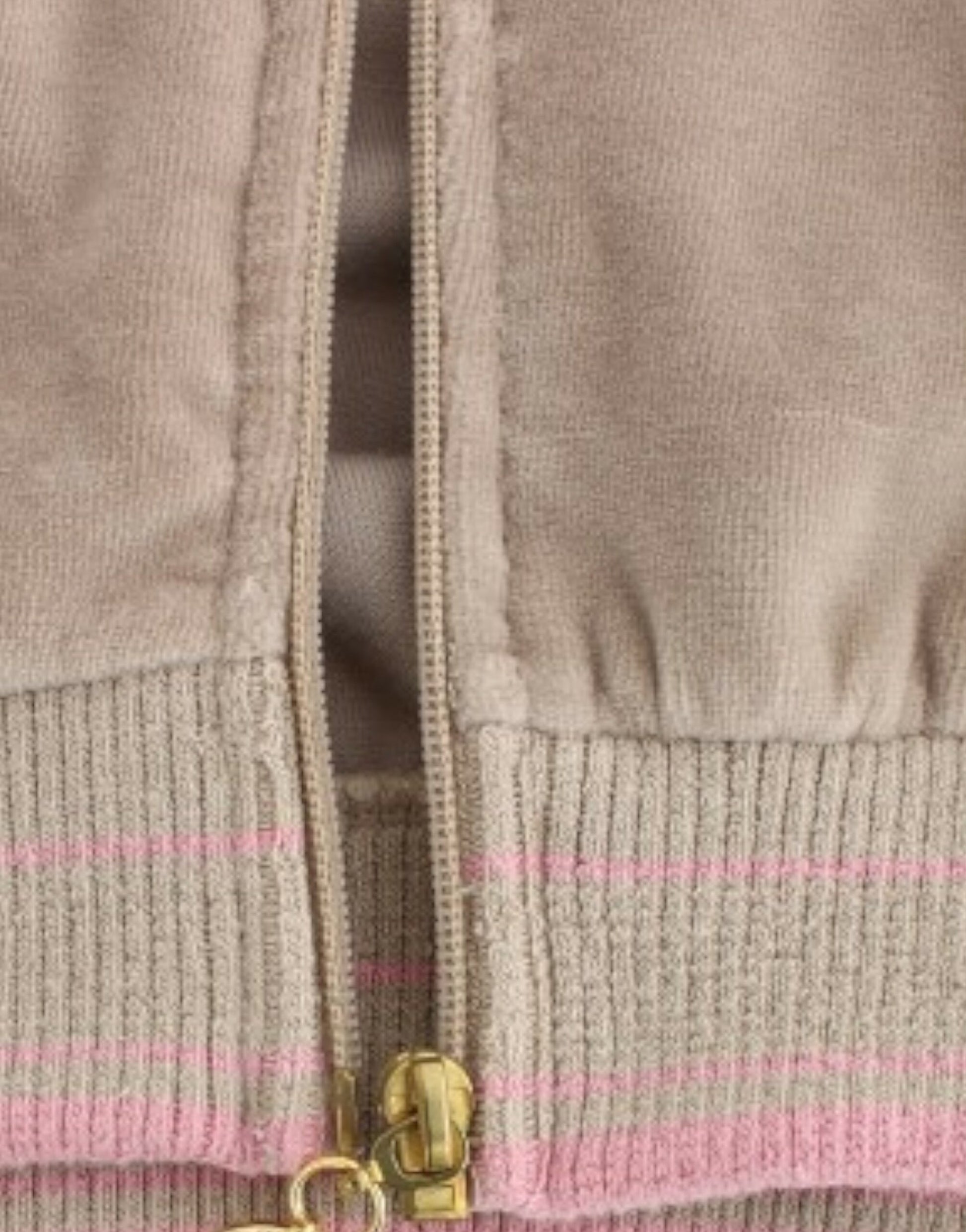 Zipper on front of sweater