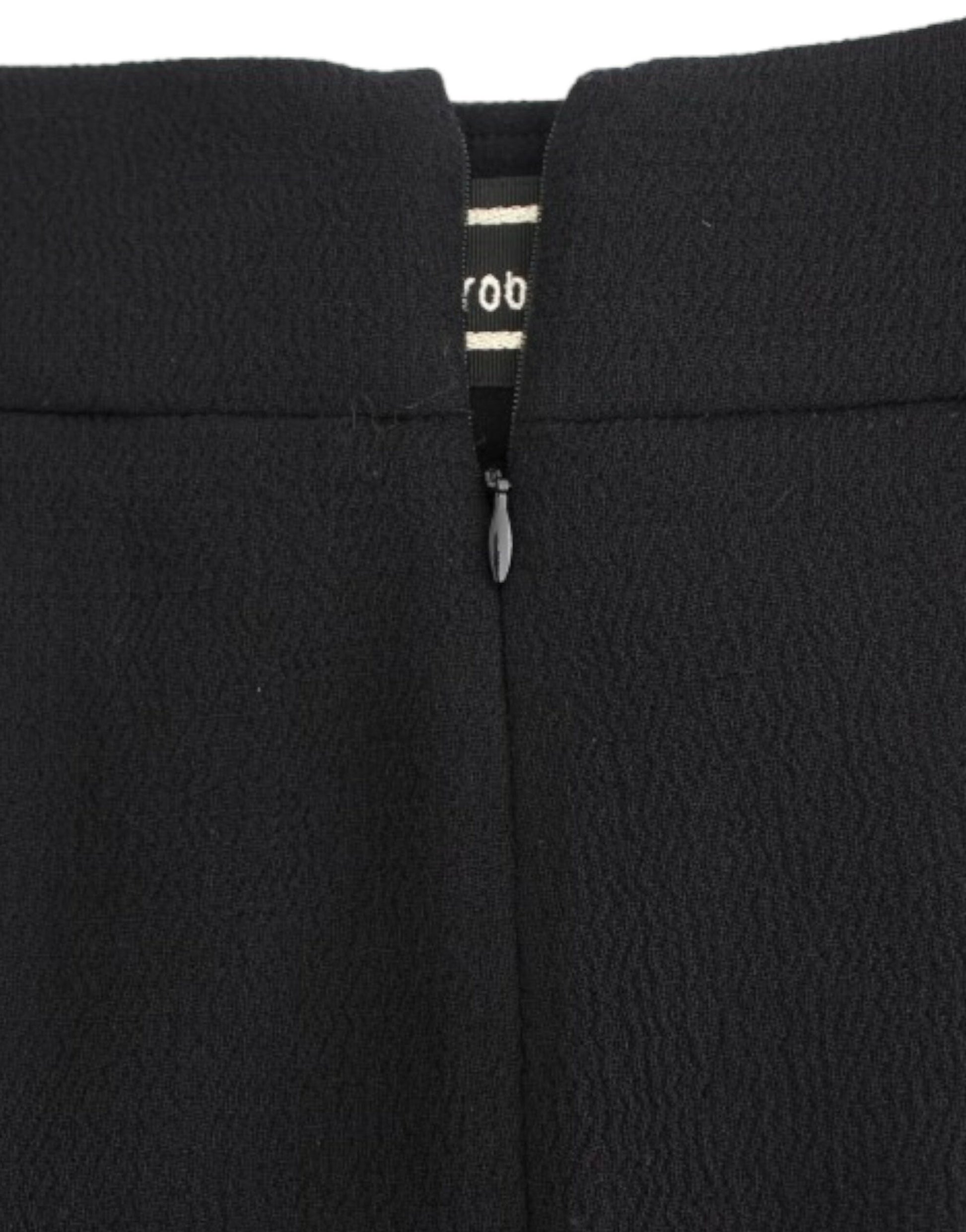 Black jacket with zippered front pocket