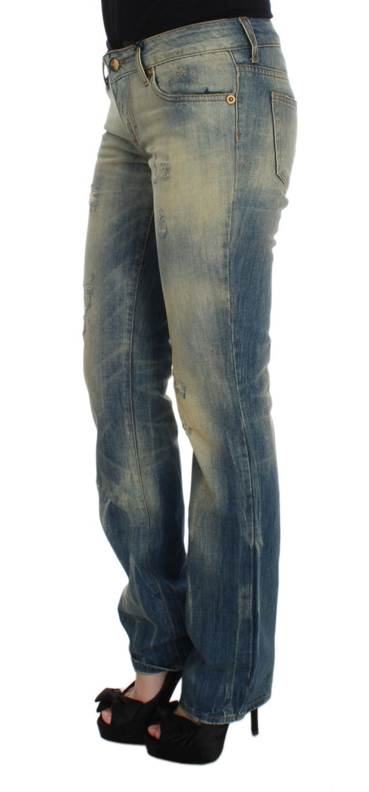 Pair of blue denim jeans
