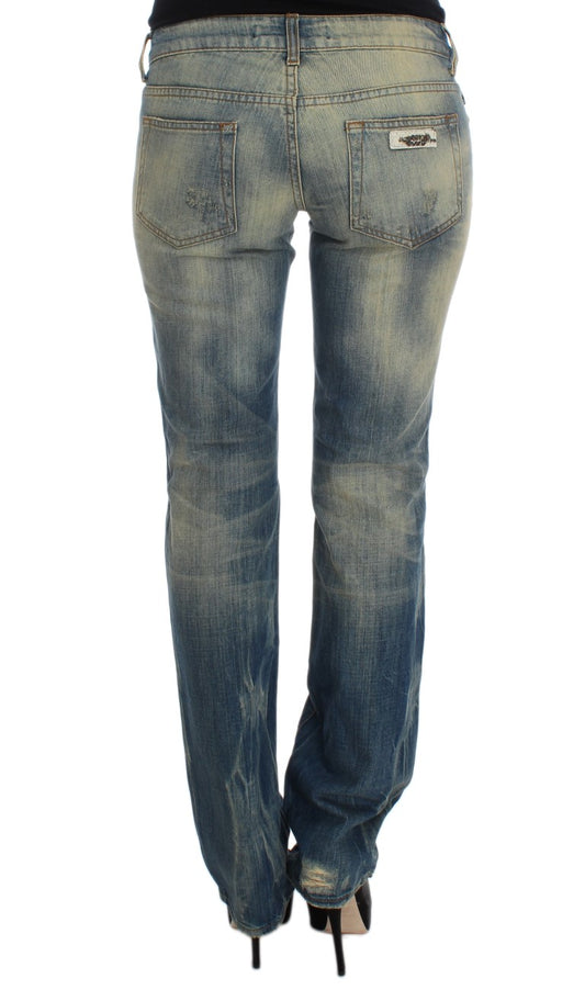 Pair of blue jeans on a mannequin