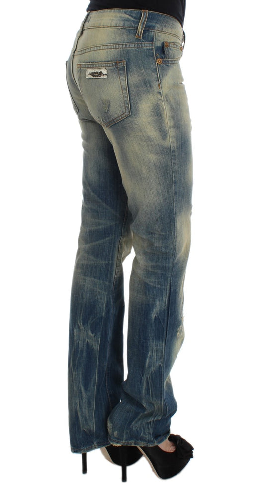 Pair of blue jeans on a mannequin
