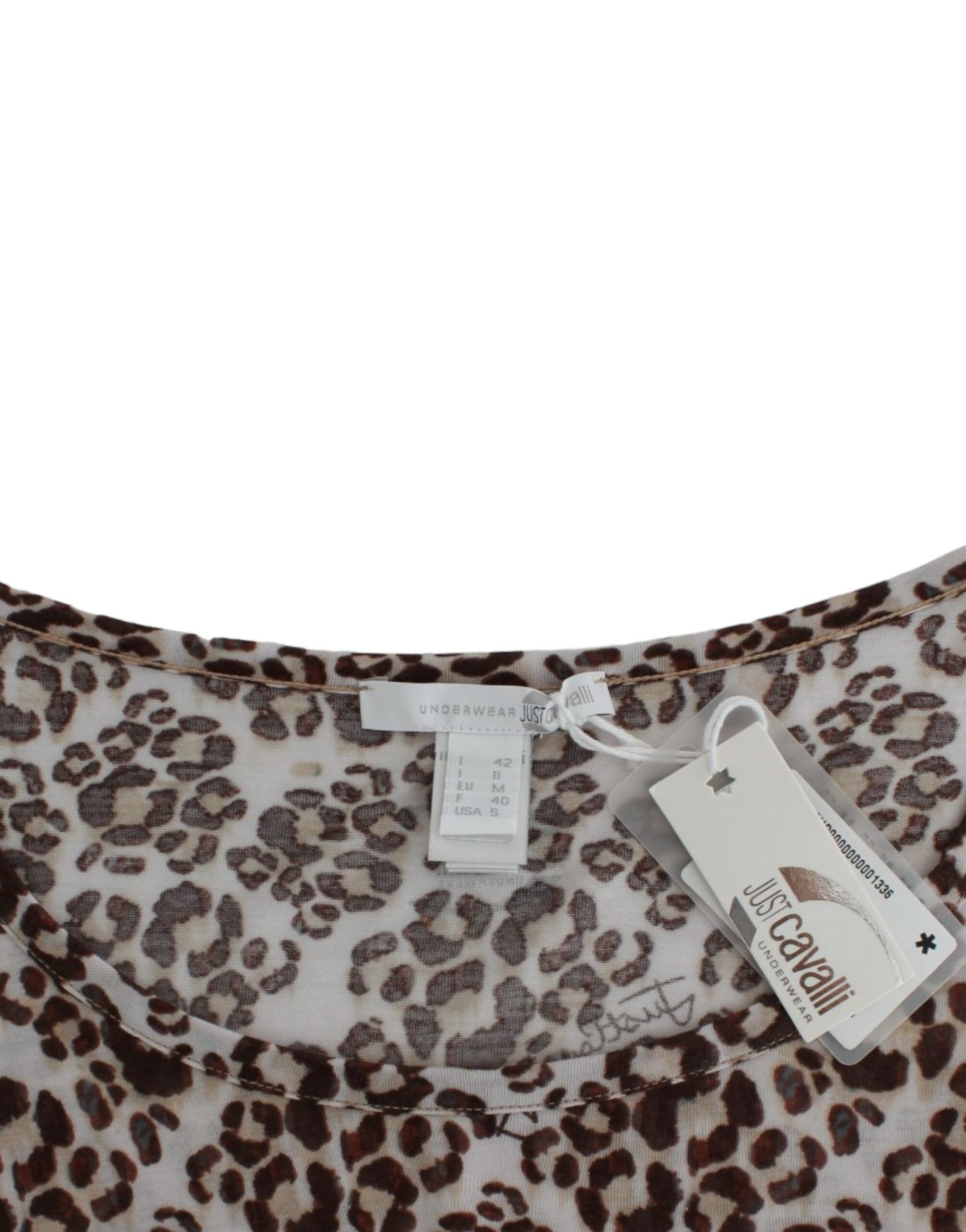 Leopard print shirt on hanger