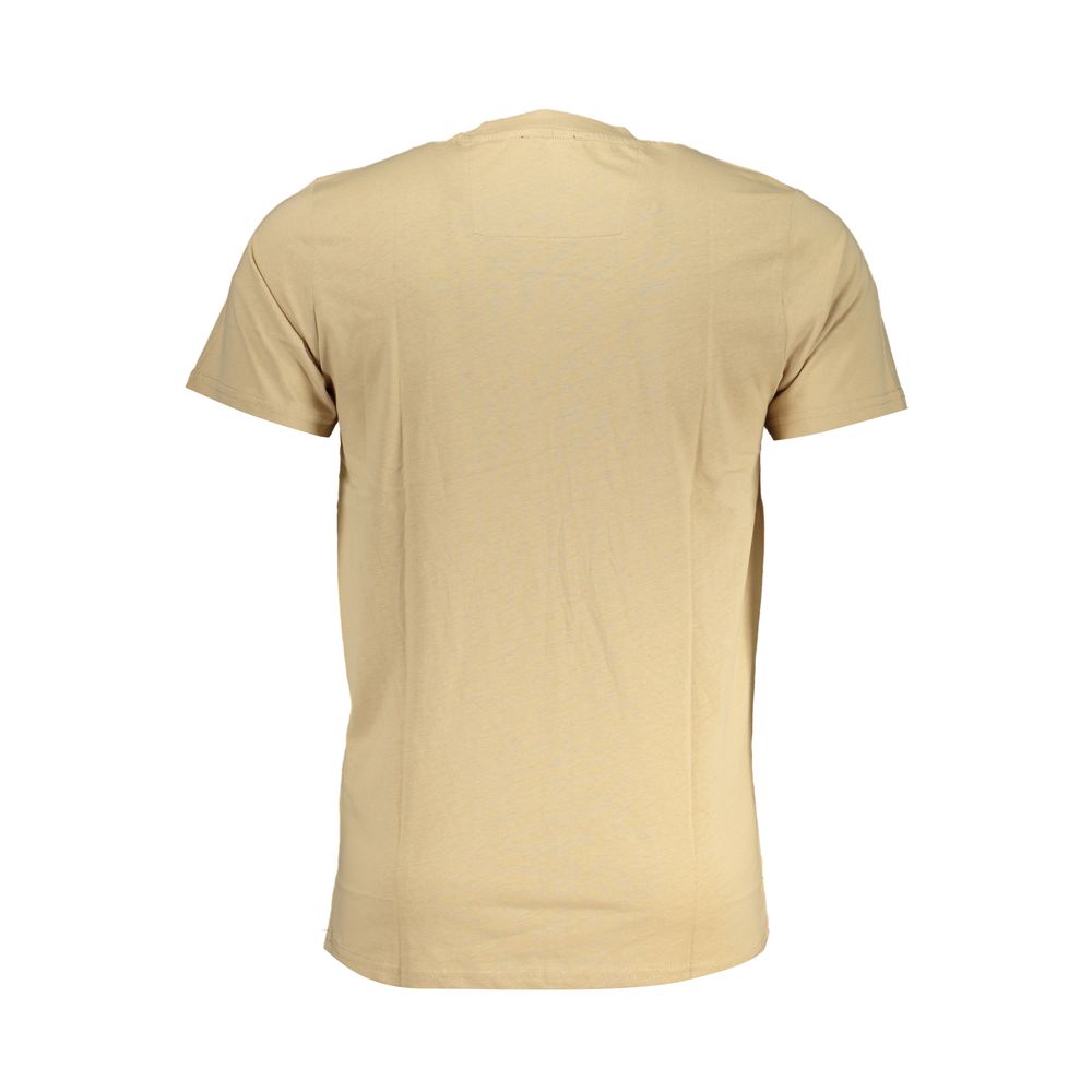 Tan men's t-shirt with short sleeves