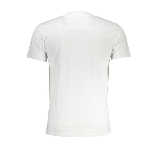 White men's t-shirt with short sleeves