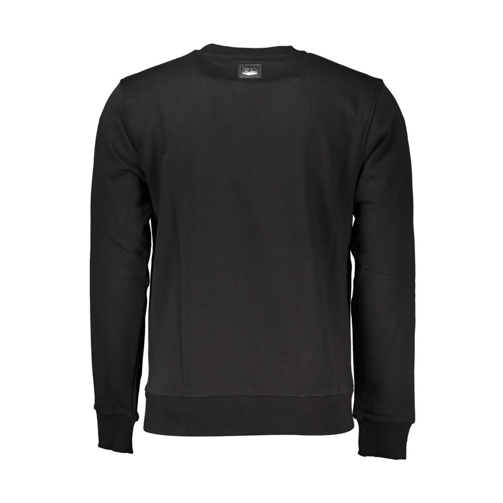 Black long sleeve sweater on hanger
