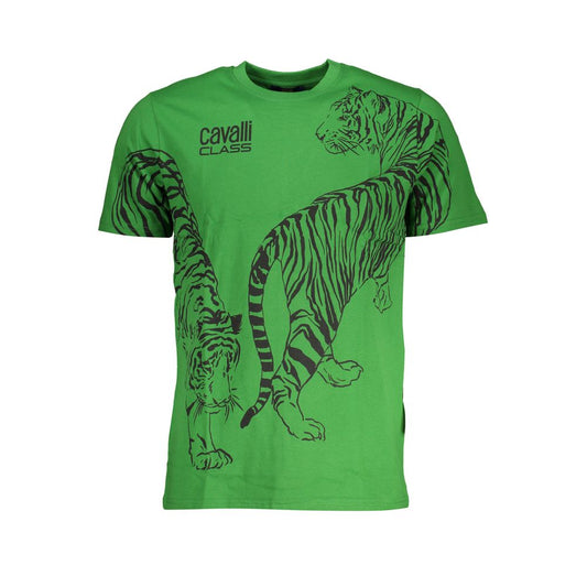 Green t-shirt with tiger design