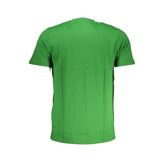Green t-shirt on hanger