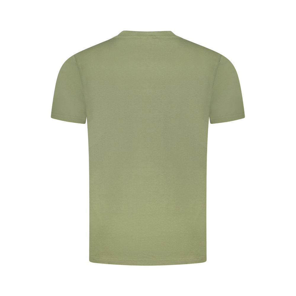 Green short sleeve shirt on a mannequin