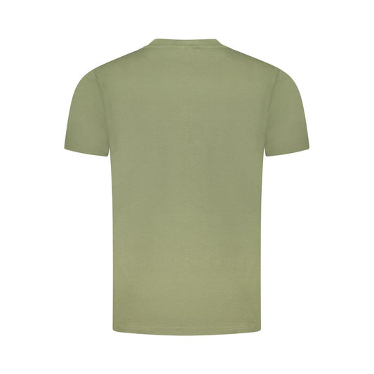 Green short sleeve shirt on a mannequin
