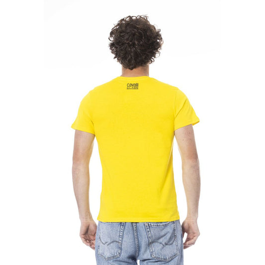 Yellow t-shirt on a person