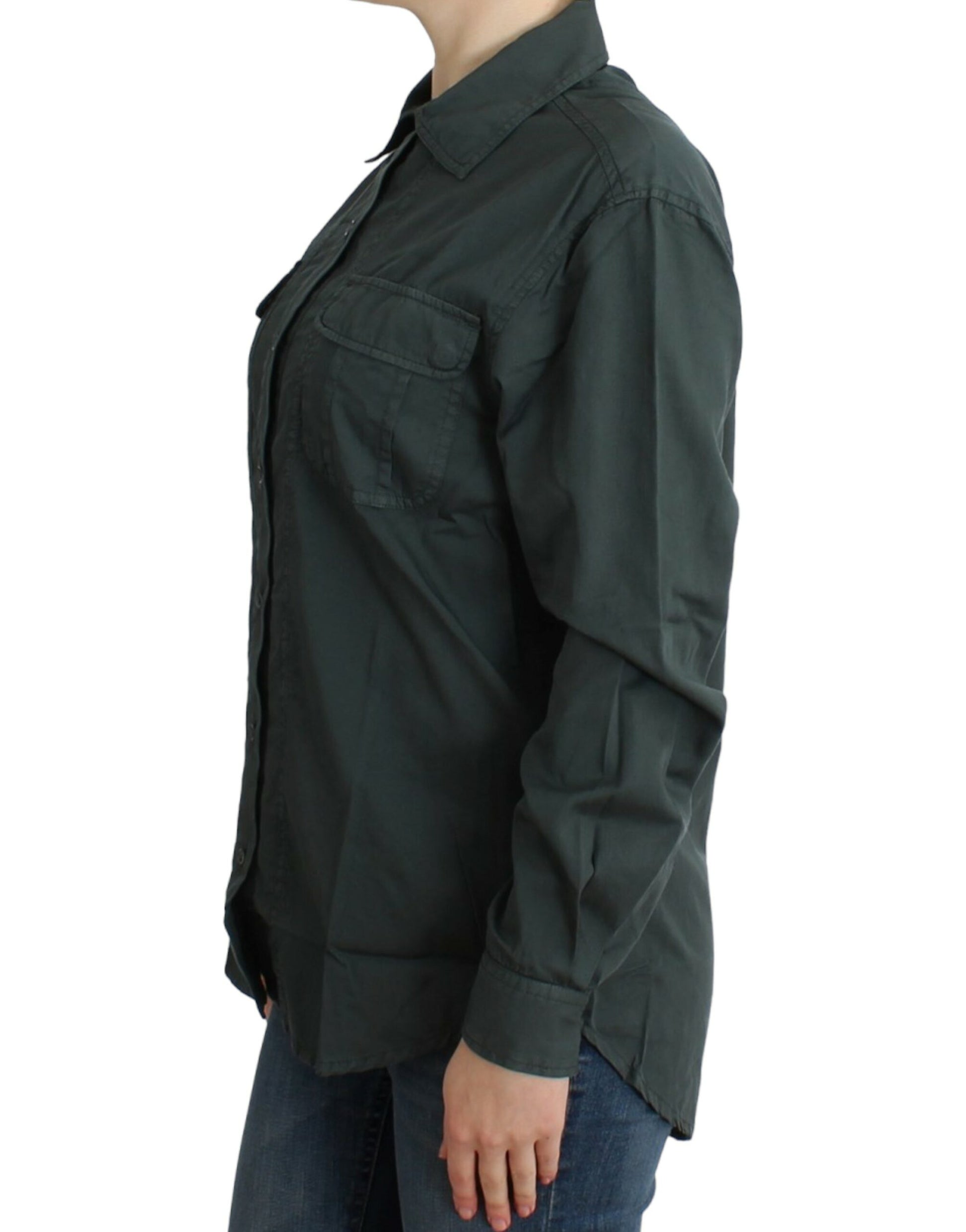 Woman wearing dark jacket