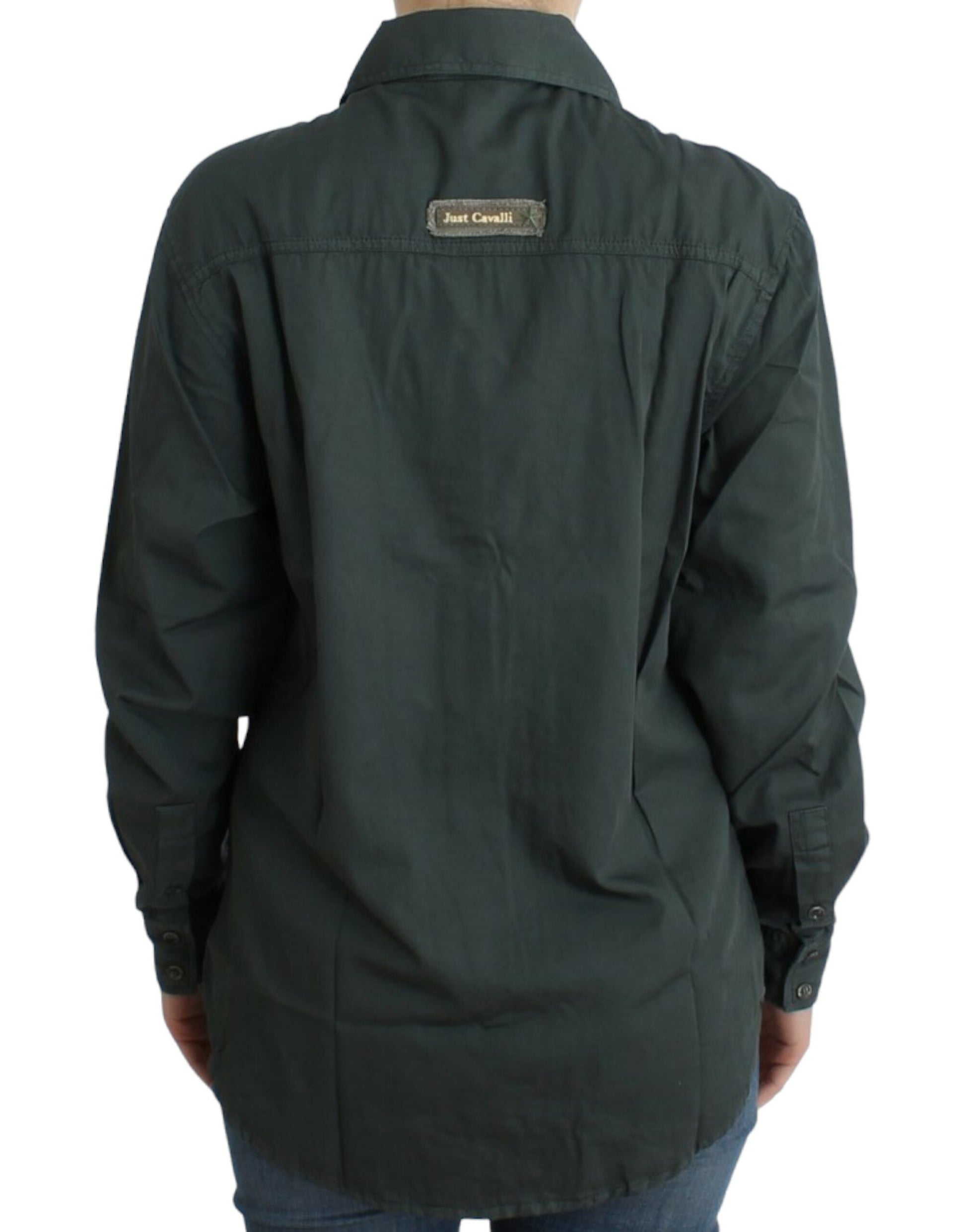 Black jacket with tag on back