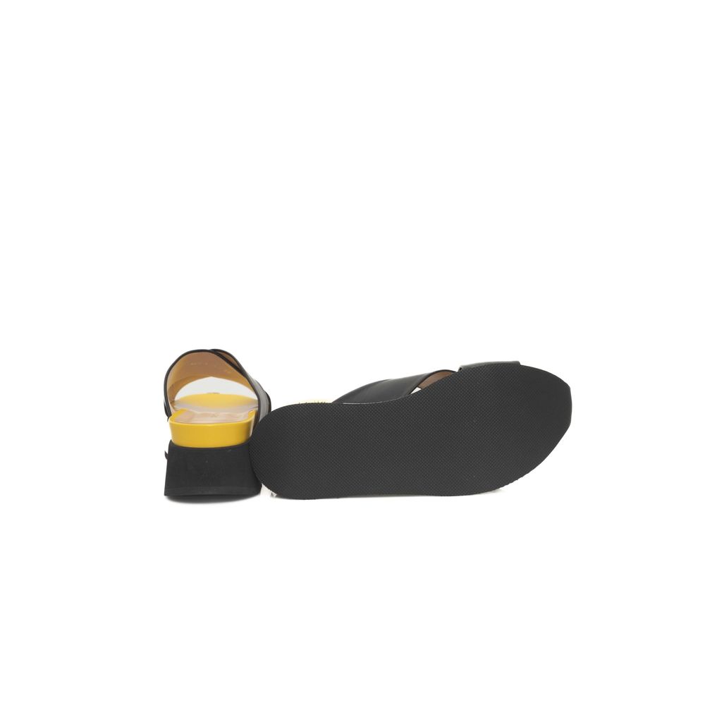 Black and yellow baby shoe