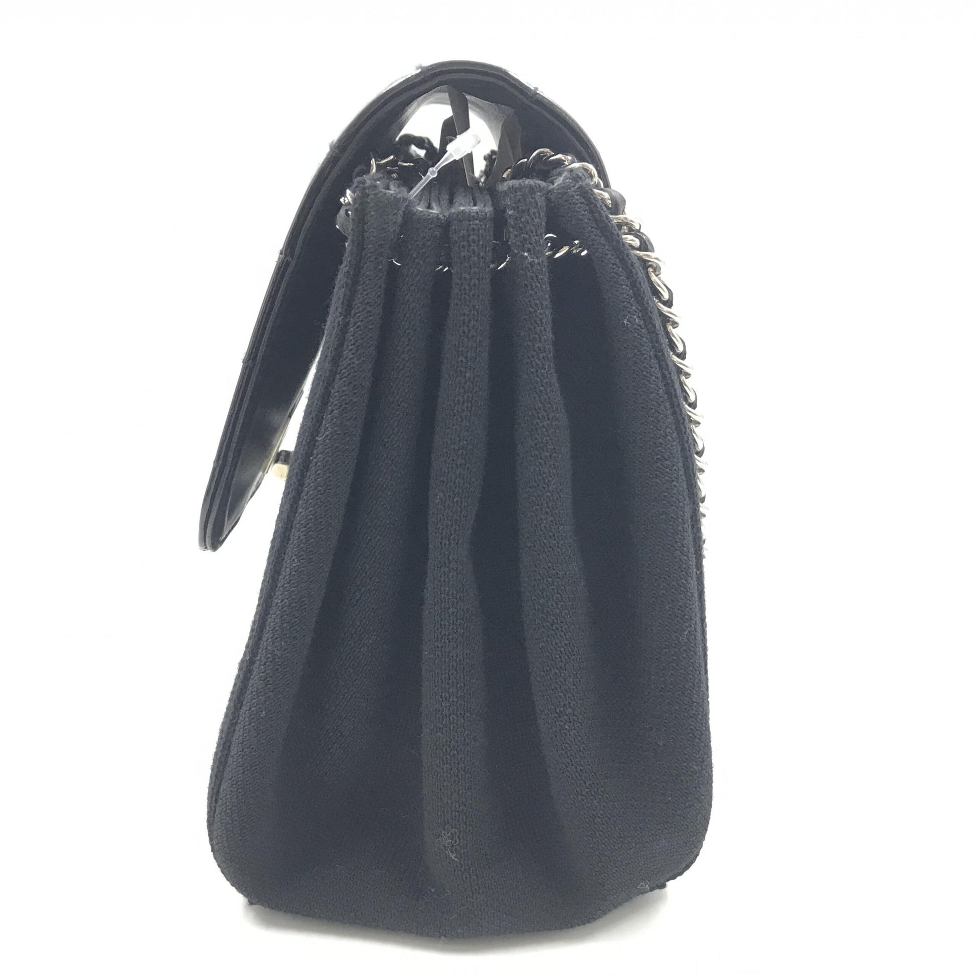 Black purse with chain strap