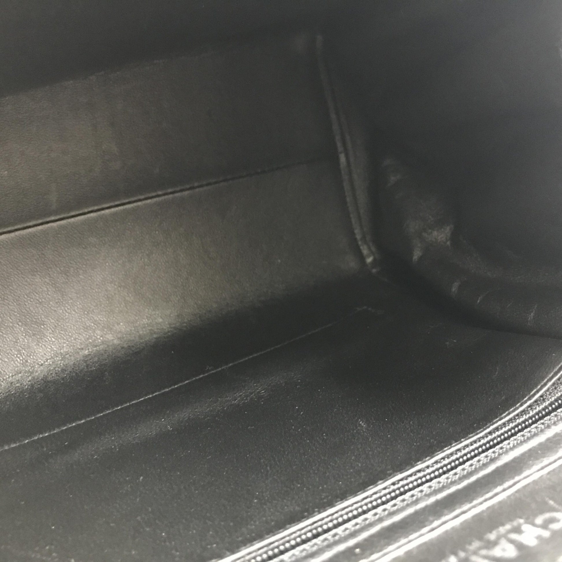 Black leather seat in car interior