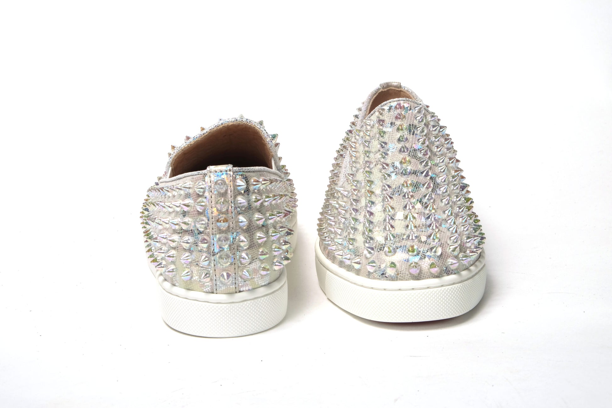 Pair of sparkly shoes with glittery studs