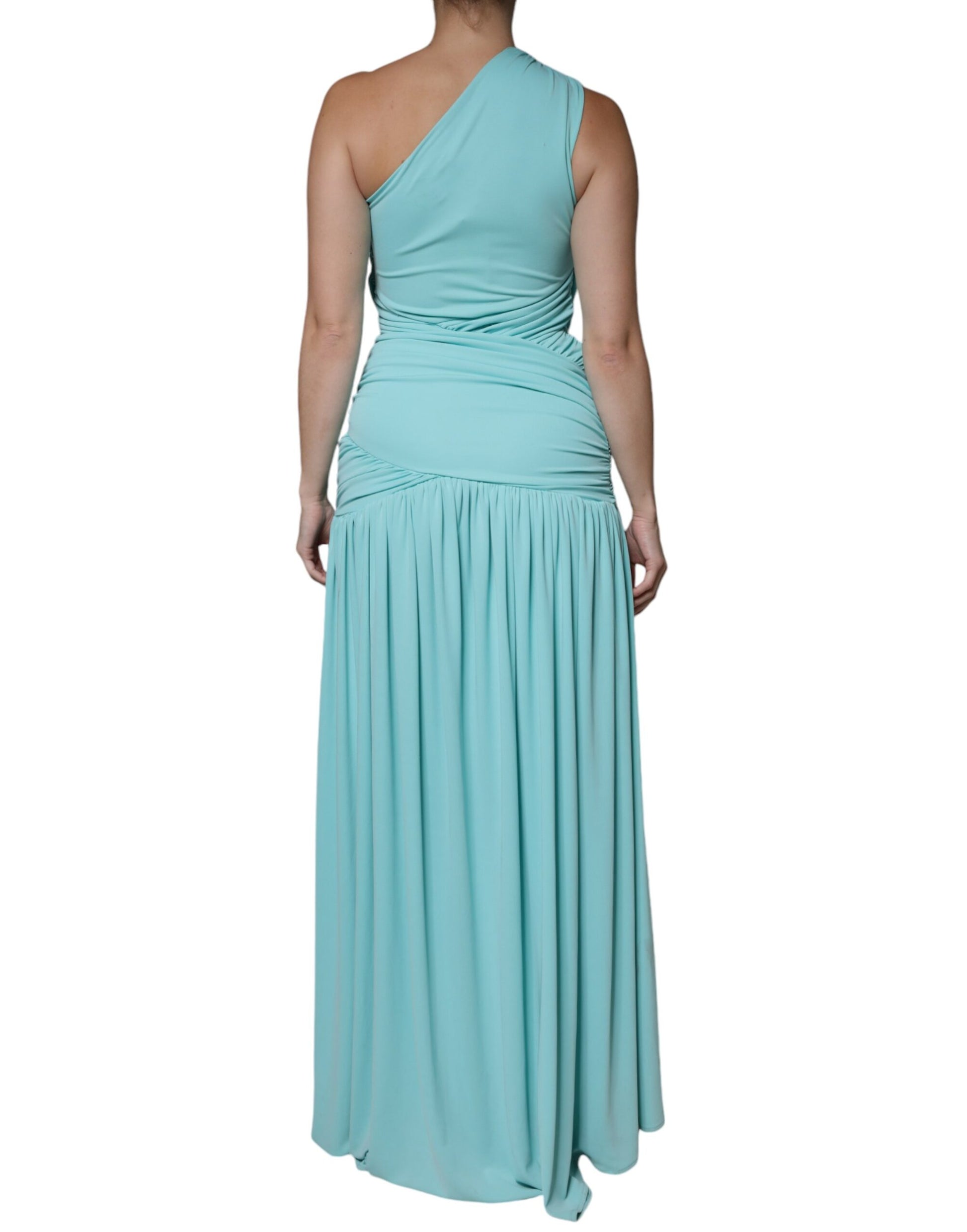 Long flowy teal dress