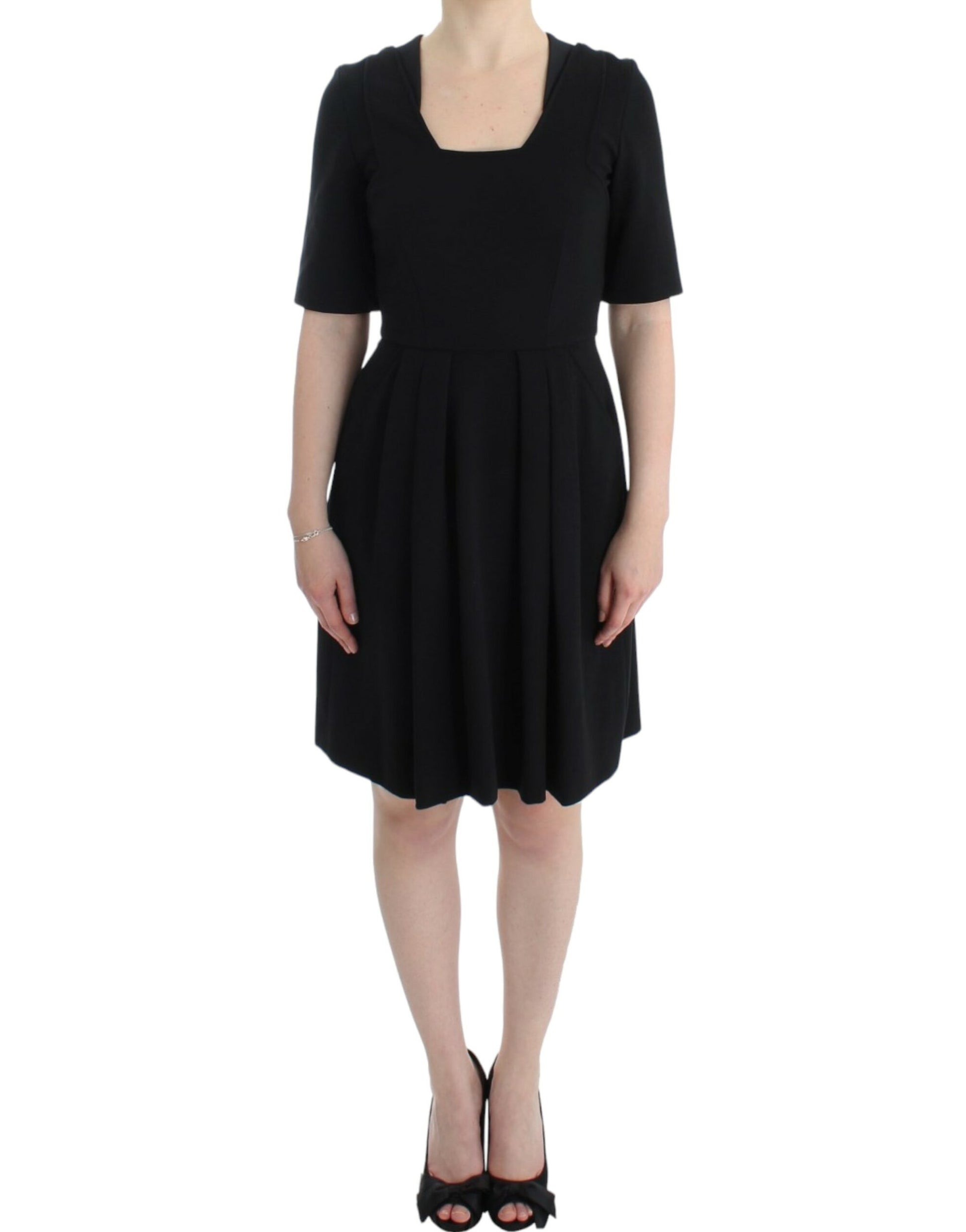 Black dress on woman