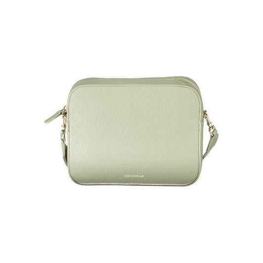 Small leather crossbody bag with gold accents