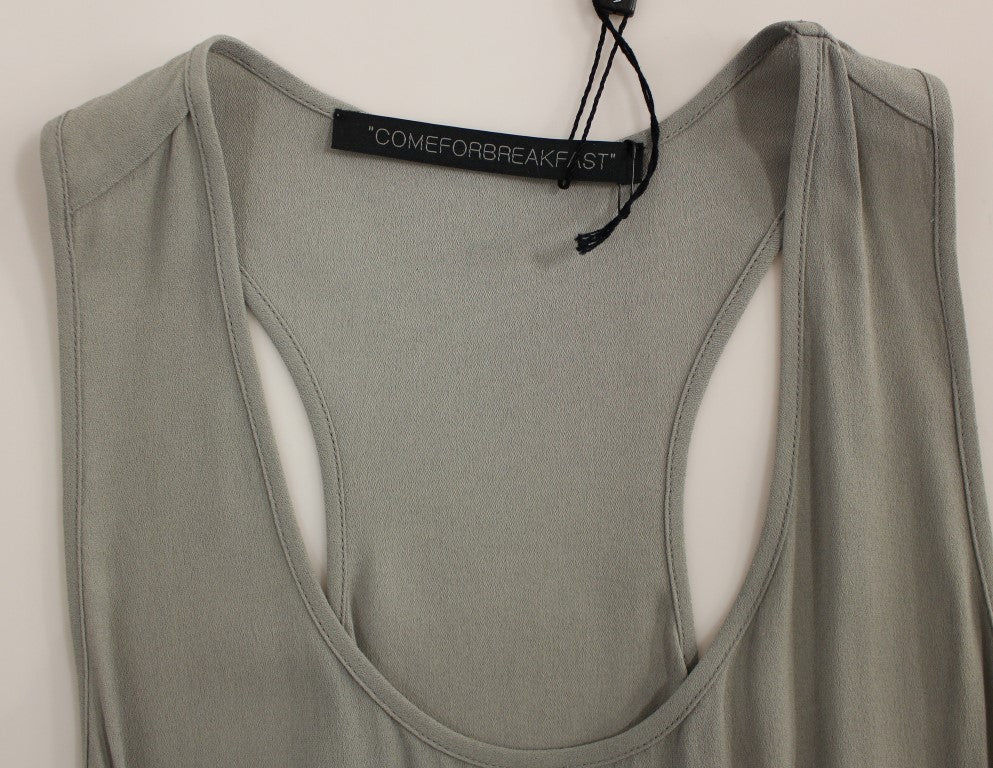 Grey tank top on hanger
