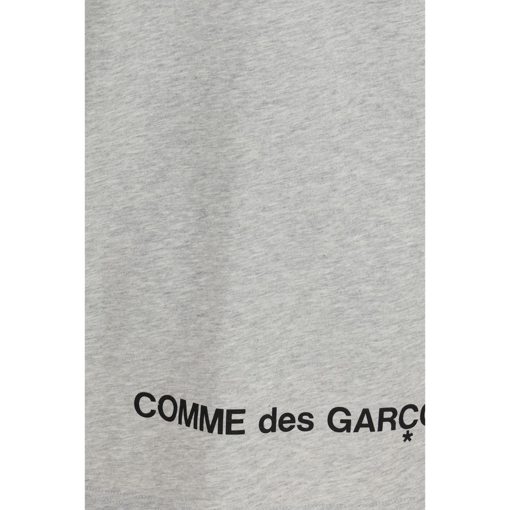 Gray cotton t-shirt with white text