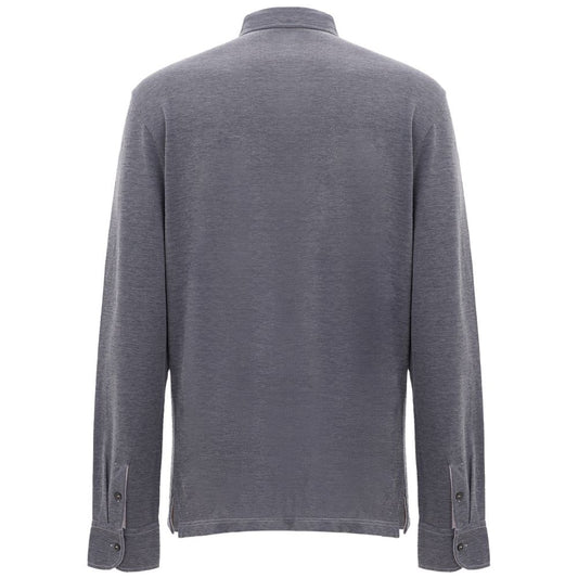Heather gray zip up sweater