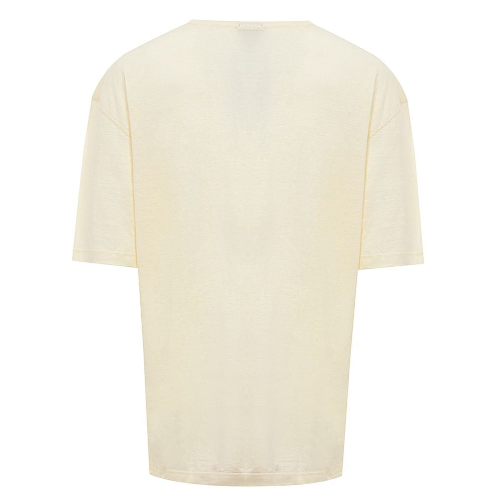 Yellow t-shirt on hanger